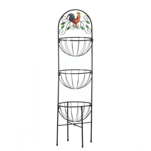[+] Rooster Design 3-Tier Kitchen Basket